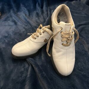 FootJoy White Leather Golf Shoes - GUC